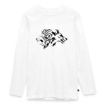Wild - Teenager Premium Bio Langarmshirt - Weiß - Vorne - AI Model Kid Female (0cm)
