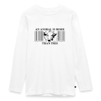 animal liberation - Teenager Premium Bio Langarmshirt - Weiß - Vorne - AI Model Kid Female (0cm)