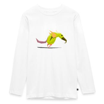 Illustration oiseau / oiseau - T-shirt manches longues Premium Ado - blanc - Devant - AI Model Kid Female (0cm)
