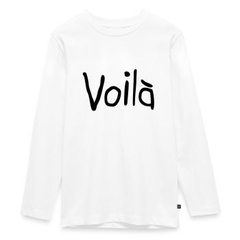 Quote - Teenager Premium Organic Long Sleeve Shirt - white - Front - AI Model Kid Female (0cm)