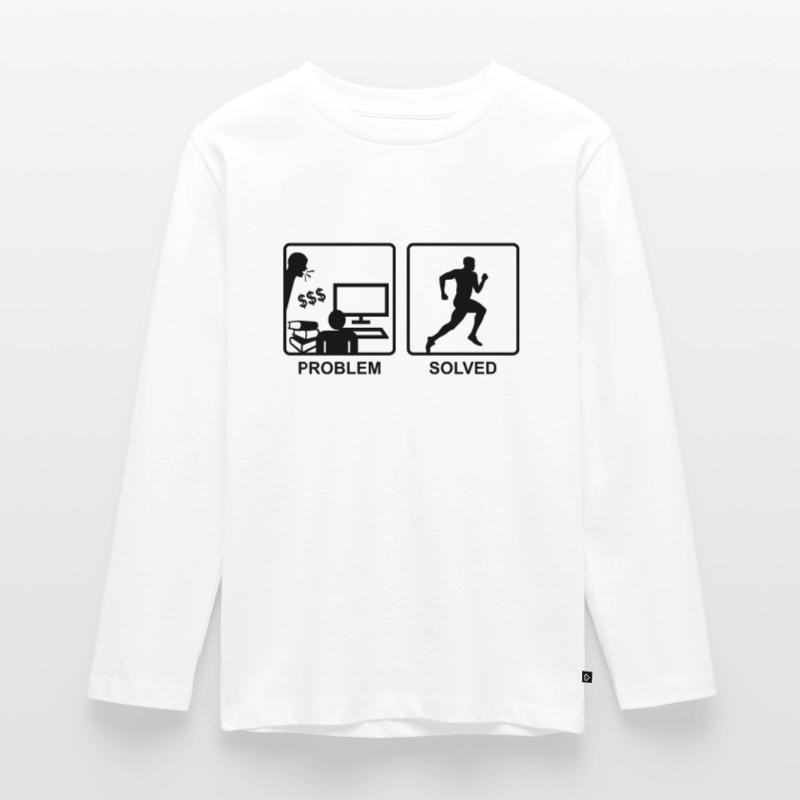 Running solves problems - Man T-shirt manches longues Premium Ado