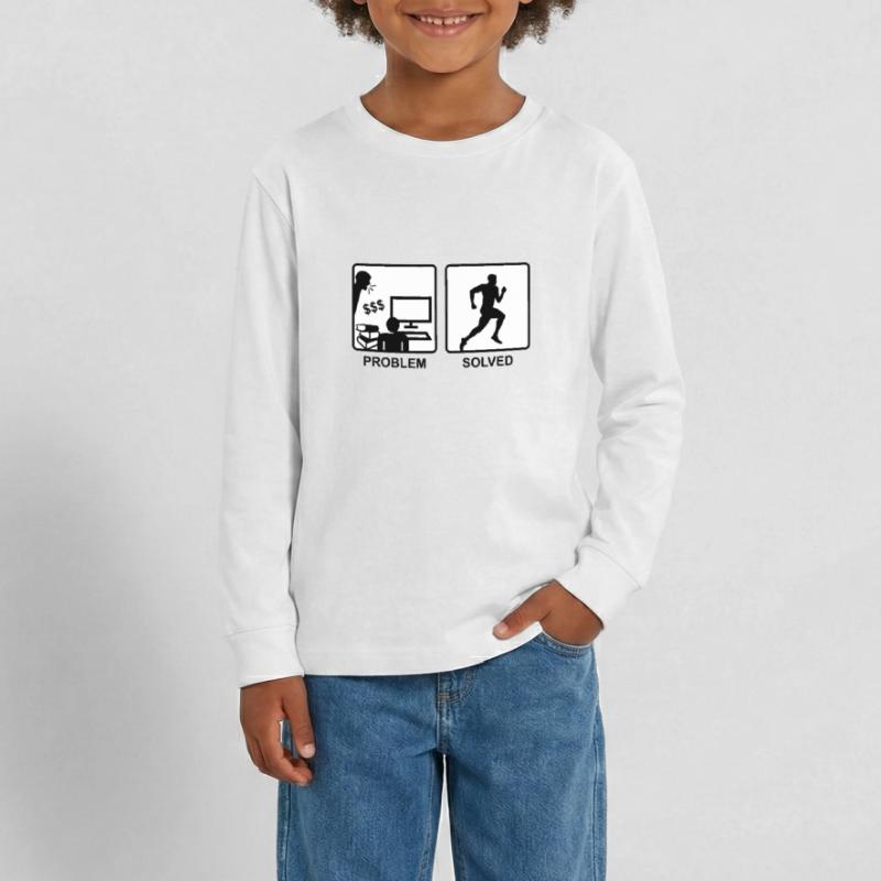 Running solves problems - Man T-shirt manches longues Premium Ado