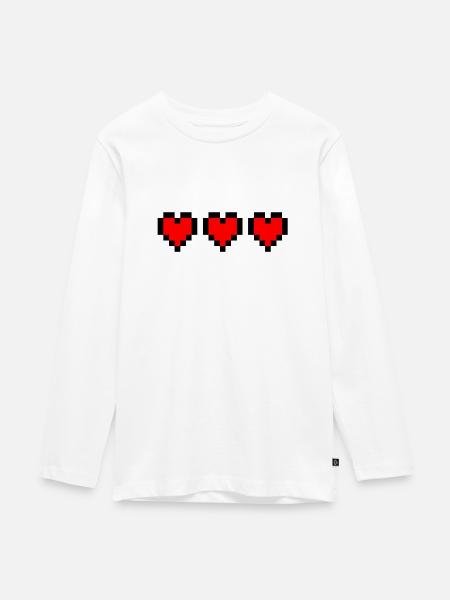 Gesundheit - Teenager Premium Bio Langarmshirt - Weiß