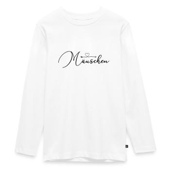 Personalisierbar Maeuschen Herzpfeil - Teenager Premium Bio Langarmshirt - Weiß - Vorne - AI Model Kid Female (0cm)