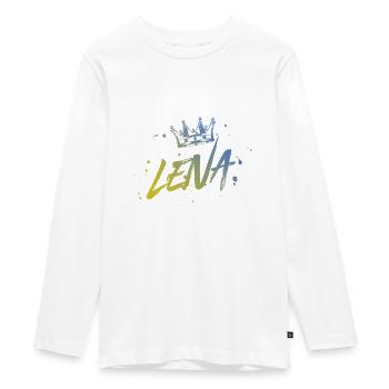Lena - T-shirt manches longues Premium Ado - blanc - Devant - AI Model Kid Female (0cm)