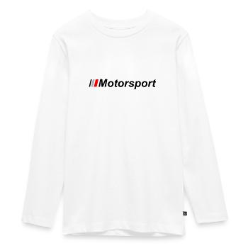 Motorsports - Teenager Premium Organic Long Sleeve Shirt - white - Front - AI Model Kid Female (0cm)