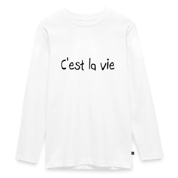 Citations - T-shirt manches longues Premium Ado - blanc - Devant - AI Model Kid Female (0cm)