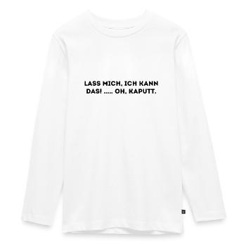 Lustiger Spruch - Teenager Premium Bio Langarmshirt - Weiß - Vorne - AI Model Kid Female (0cm)
