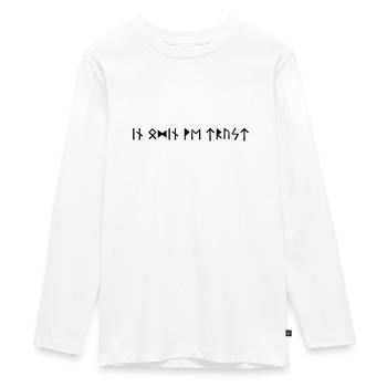In Odin We Trust - Teenager Premium Bio Langarmshirt - Weiß - Vorne - AI Model Kid Female (0cm)