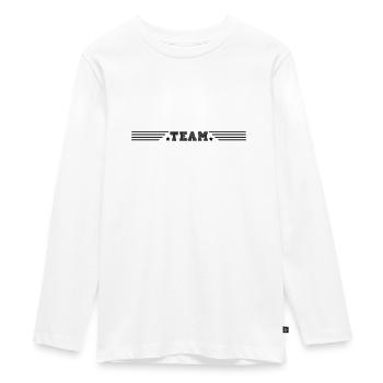 TEAM - Teenager Premium Bio Langarmshirt - Weiß - Vorne - AI Model Kid Female (0cm)
