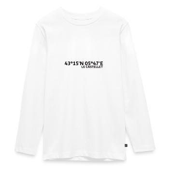 Circuit Le Castellet France Coordinates - Teenager Premium Organic Long Sleeve Shirt - white - Front - AI Model Kid Female (0cm)