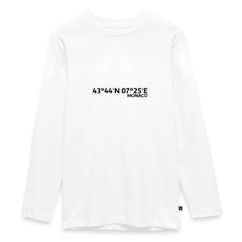 Coordonnées du circuit De Monaco Monte-Carlo - T-shirt manches longues Premium Ado - blanc - Devant - AI Model Kid Female (0cm)