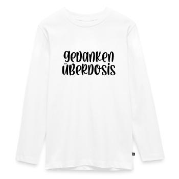 Gedanken Überdosis - Teenager Premium Bio Langarmshirt - Weiß - Vorne - AI Model Kid Female (0cm)