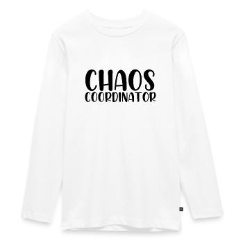 Coordinateur du chaos - T-shirt manches longues Premium Ado - blanc - Devant - AI Model Kid Female (0cm)