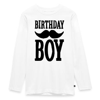 Birthday Boy Hipster - Teenager Premium Organic Long Sleeve Shirt - white - Front - AI Model Kid Female (0cm)