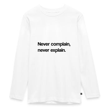 citations - T-shirt manches longues Premium Ado - blanc - Devant - AI Model Kid Female (0cm)