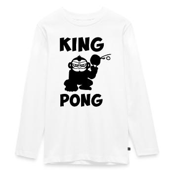 ping pong, tennis de table humour drôle - T-shirt manches longues Premium Ado - blanc - Devant - AI Model Kid Female (0cm)