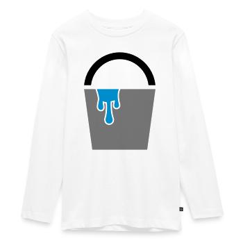 Seau - seau d'eau - T-shirt manches longues Premium Ado - blanc - Devant - AI Model Kid Female (0cm)