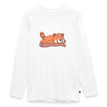 Official Napping - Teenager Premium Organic Long Sleeve Shirt - white - Front - AI Model Kid Female (0cm)