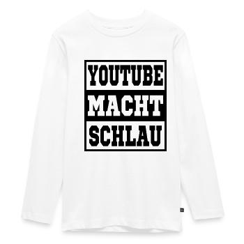 Youtube vous rend intelligent - T-shirt manches longues Premium Ado - blanc - Devant - AI Model Kid Female (0cm)