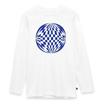 Sphère 3D - T-shirt manches longues Premium Ado - blanc - Devant - AI Model Kid Female (0cm)