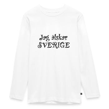 J’adore la Suède - T-shirt manches longues Premium Ado - blanc - Devant - AI Model Kid Female (0cm)