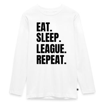 Basketball - Teenager Premium Bio Langarmshirt - Weiß - Vorne - AI Model Kid Female (0cm)