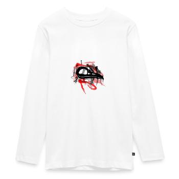 Tabe sanglant - T-shirt manches longues Premium Ado - blanc - Devant - AI Model Kid Female (0cm)