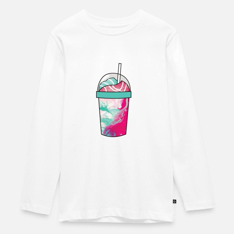 Milkshake Space - T-shirt manches longues Premium Ado - blanc