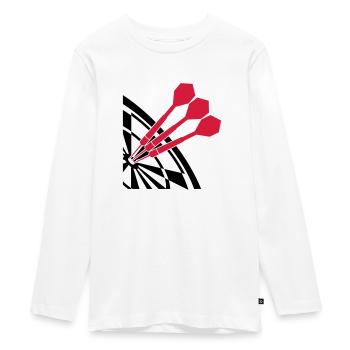 Dart Sport Design - T-shirt manches longues Premium Ado - blanc - Devant - AI Model Kid Female (0cm)