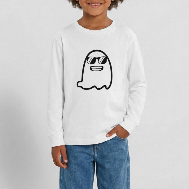 Ghost Teenager Premium Organic Long Sleeve Shirt