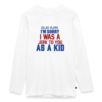 Je DÉSOLÉ ETAIS Jerk VOUS COMME KID - T-shirt manches longues Premium Ado - blanc - Devant - AI Model Kid Female (0cm)