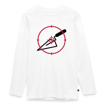 carreleur / carrelage / construction / maçon - T-shirt manches longues Premium Ado - blanc - Devant - AI Model Kid Female (0cm)