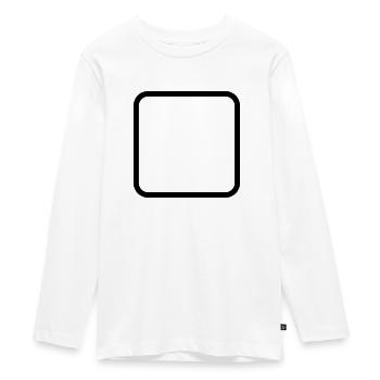 Carré avec coins arrondis Modèle pour l’édition - T-shirt manches longues Premium Ado - blanc - Devant - AI Model Kid Female (0cm)