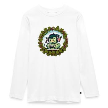 Gobelin de jeu vidéo - T-shirt manches longues Premium Ado - blanc - Devant - AI Model Kid Female (0cm)