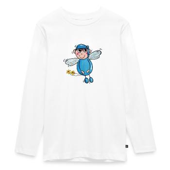Schutzengel Leon - Teenager Premium Bio Langarmshirt - Weiß - Vorne - AI Model Kid Female (0cm)