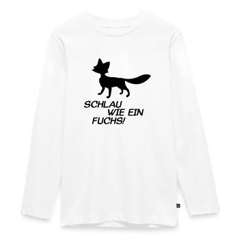 fuchs - Teenager Premium Bio Langarmshirt - Weiß - Vorne - AI Model Kid Female (0cm)