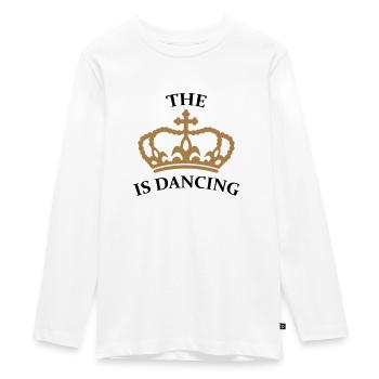 Le roi danse - T-shirt manches longues Premium Ado - blanc - Devant - AI Model Kid Female (0cm)