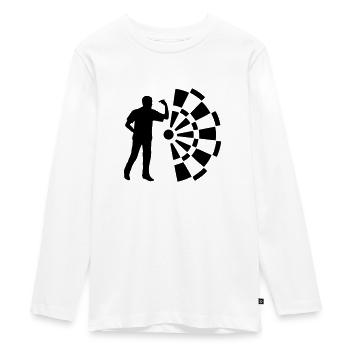 dart player - T-shirt manches longues Premium Ado - blanc - Devant - AI Model Kid Female (0cm)