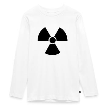 Atom Zeichen - Teenager Premium Bio Langarmshirt - Weiß - Vorne - AI Model Kid Female (0cm)