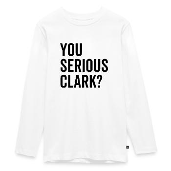 You Serious Clark? - Teenager Premium Organic Long Sleeve Shirt - white - Front - AI Model Kid Female (0cm)