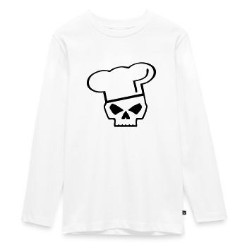 killer chef - T-shirt manches longues Premium Ado - blanc - Devant - AI Model Kid Female (0cm)