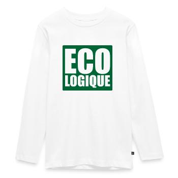 Ecologique ! - T-shirt manches longues Premium Ado - blanc - Devant - AI Model Kid Female (0cm)