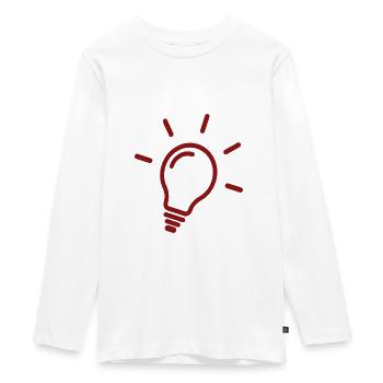 Lamp - Lamp - Teenager Premium Organic Long Sleeve Shirt - white - Front - AI Model Kid Female (0cm)