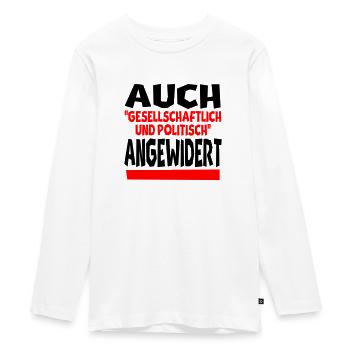 angewidert II - Teenager Premium Bio Langarmshirt - Weiß - Vorne - AI Model Kid Female (0cm)