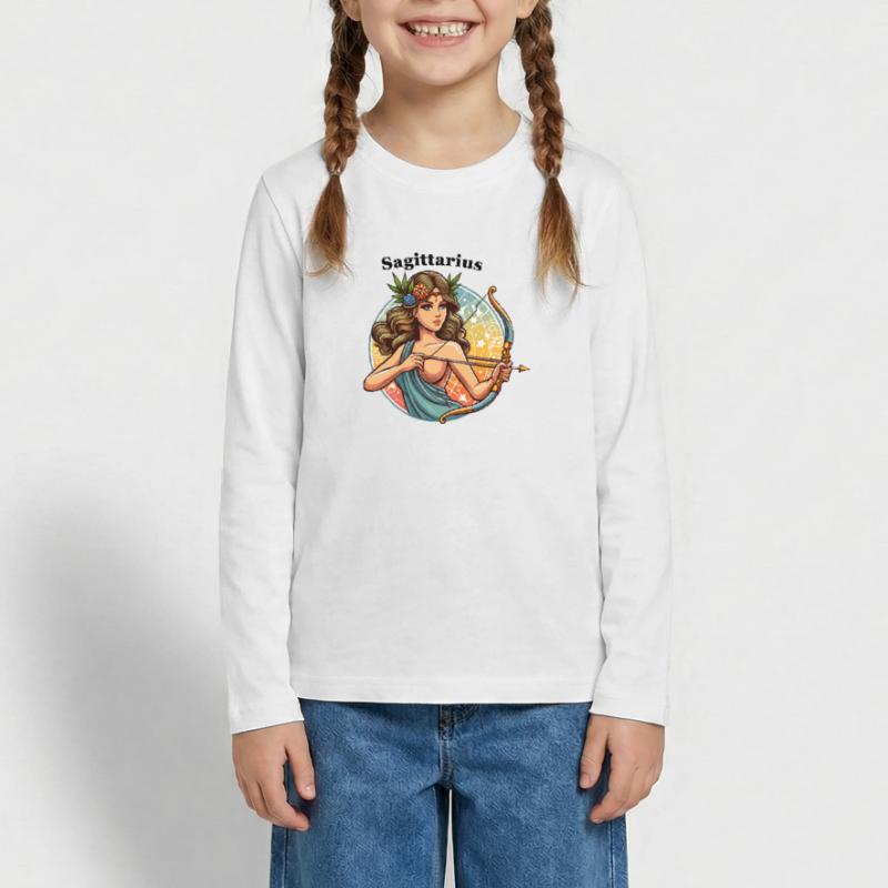 Boogschutter Sagittarius Teenager Premium Organic Long Sleeve Shirt
