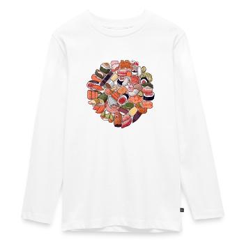 Un délice ces sushis - T-shirt manches longues Premium Ado - blanc - Devant - AI Model Kid Female (0cm)
