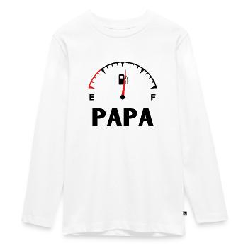 Maman papa bébé assortis - T-shirt manches longues Premium Ado - blanc - Devant - AI Model Kid Female (0cm)