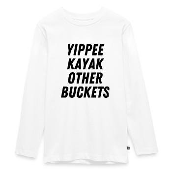 Yippee Kayak Autres seaux - T-shirt manches longues Premium Ado - blanc - Devant - AI Model Kid Female (0cm)