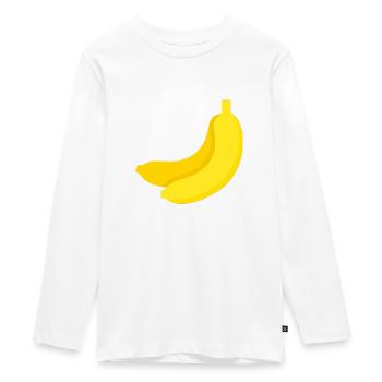 Banane - T-shirt manches longues Premium Ado - blanc - Devant - AI Model Kid Female (0cm)